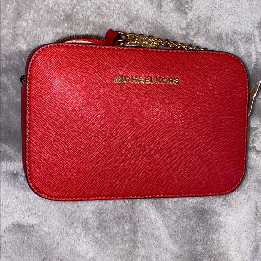 Red Michael Kors bag